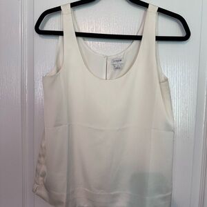 J. Crew White Sleeveless Tank Top